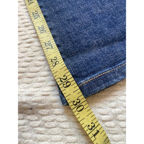 Levis Perfectly Slimming Boot Cut 512 Jeans Size 16 Medium Blue Denim - Picture 9 of 9